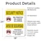 Signmission No Photos Or Video Bilingual OSHA Security Notice Sign, Vinyl Decal, 18in W x 24in L, 2PK OS-2PACK-SN-D-1824-L-11618 - alternate 6
